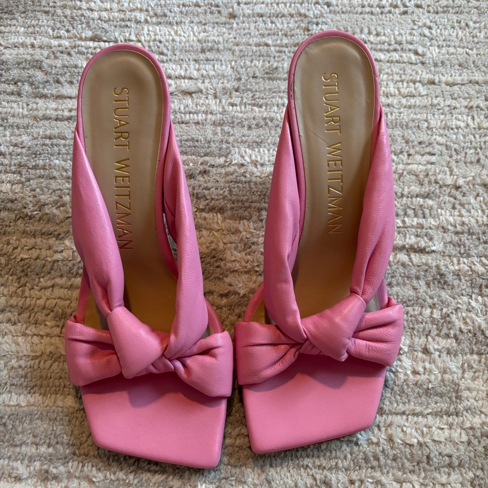 Stuart Weitzman Playa 75 Knot Sandal in pink